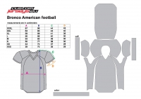 US fodbold størrelse Bronco